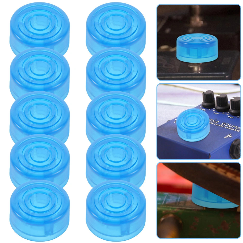 10pcs Guitar Effect Pedal Footswitch Topper Plastic Guitar Effect Cap Supply