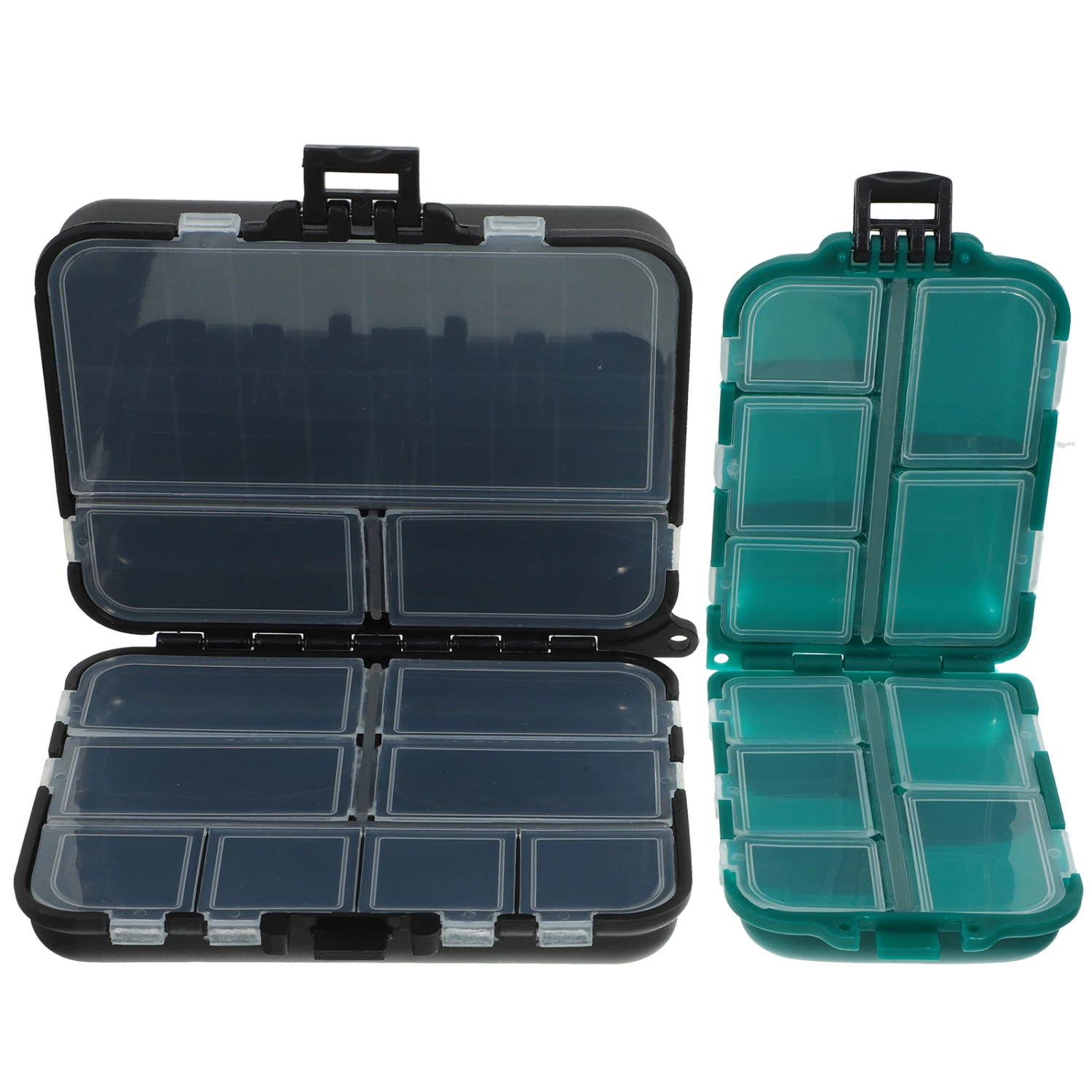 2Pcs Double-layer Fishing Tackle Holder Fishing Gear Holder Fish Hook Container Storage Box
