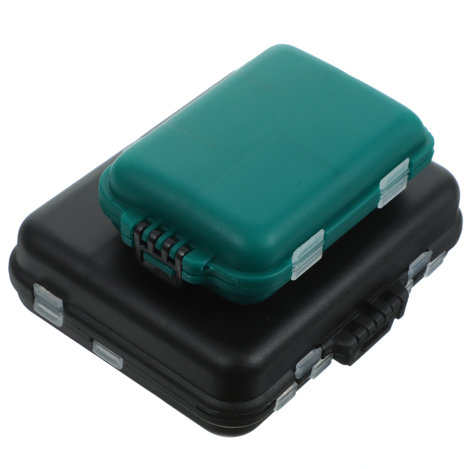2Pcs Double-layer Fishing Tackle Holder Fishing Gear Holder Fish Hook Container Storage Box