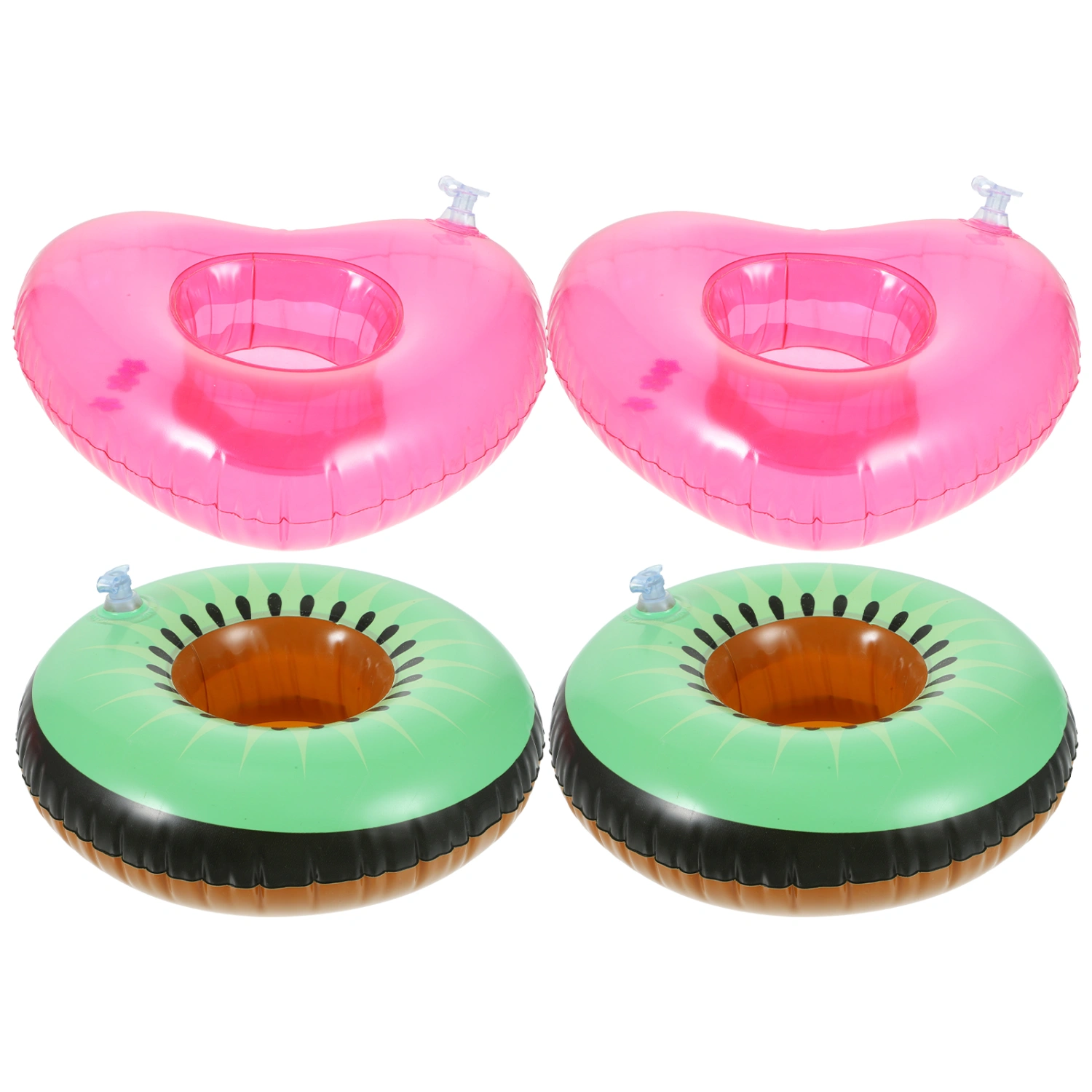 4pcs  Pool Drink Holder Inflatable Drink Holders Floating Water Cup Holders Coasters