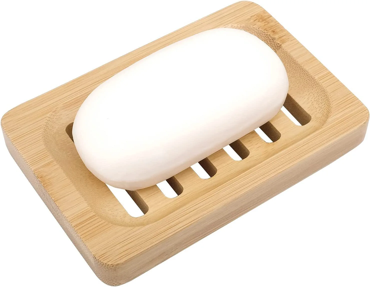 Toilet Soap Bamboo Tray Laundry Soap Storage Dish Handmade Kitchen Sponge Holder