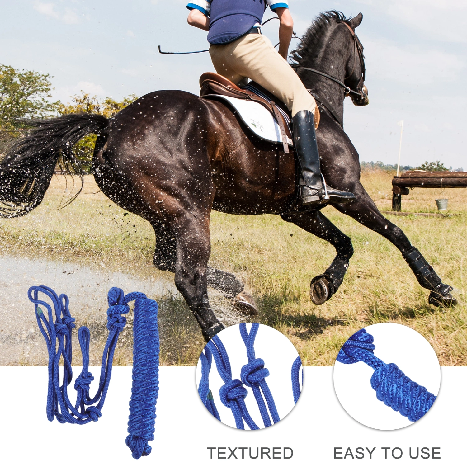 Horse Halter Braid Halter Convenient Horse Halter Knot Stiff Training Halter