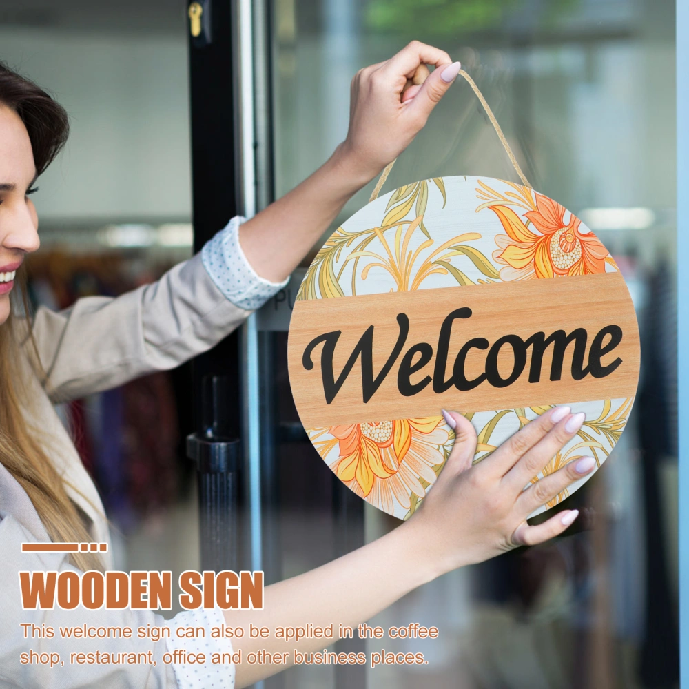 Welcome Sign Welcome Hanging Sign Wall Hanging Ornament Front Door Hanging Plaque