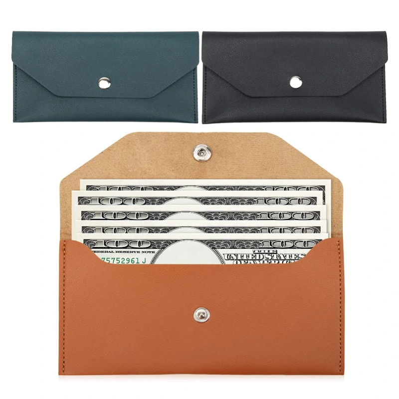 3Pcs Multi-function Envelope Wallet PU Wallet Stylish Cards Storage Pouch Cards Accessory