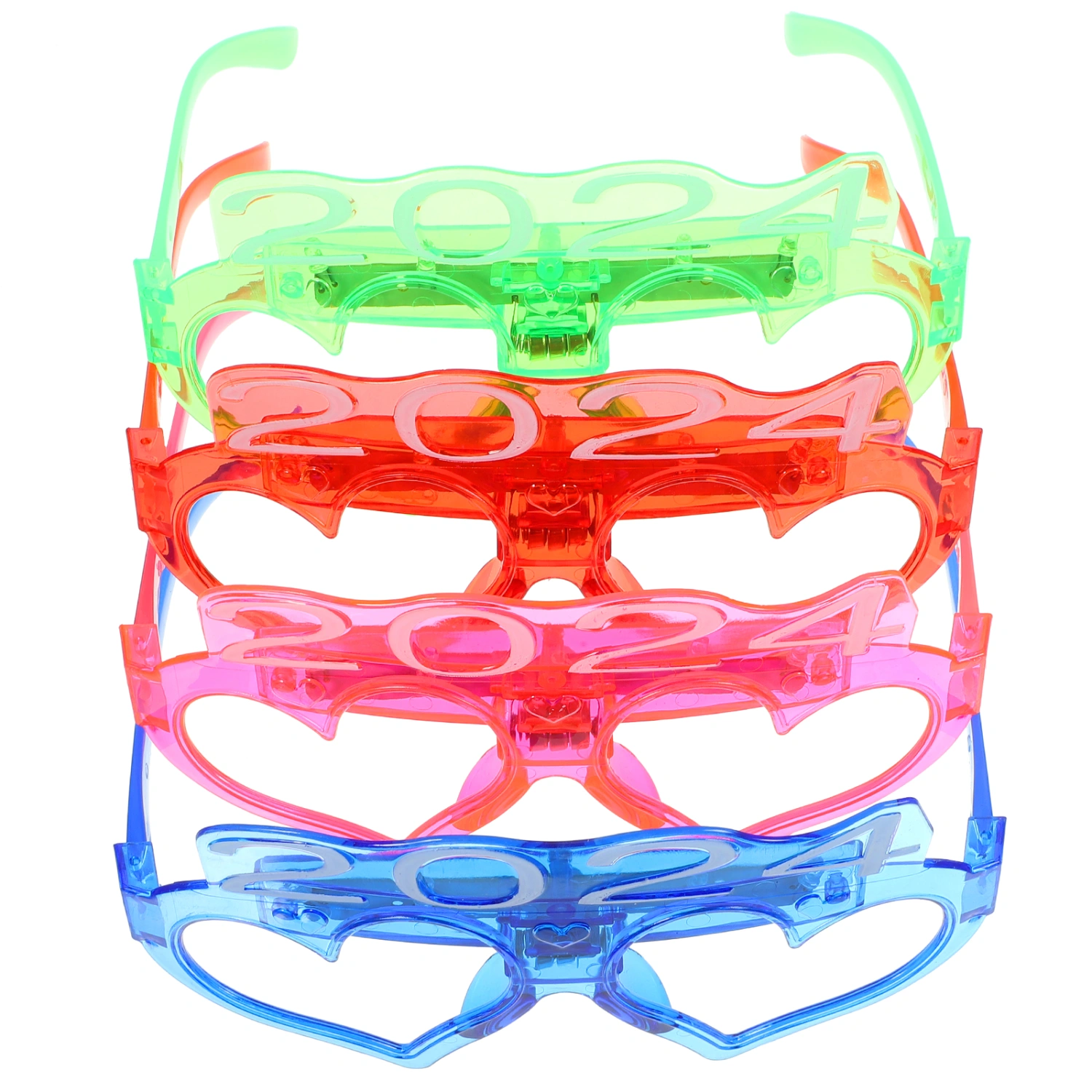 4pcs LED Glasses Light Up Glasses Led Party Glasses New Year Glasses Photo Props