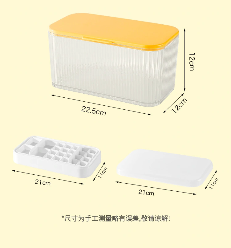 1 Set of Double-layer Ice Mold Freezer Ice Cube Tray Ice Cube Making Tool DIY Ice Cube Tray With Storage Box