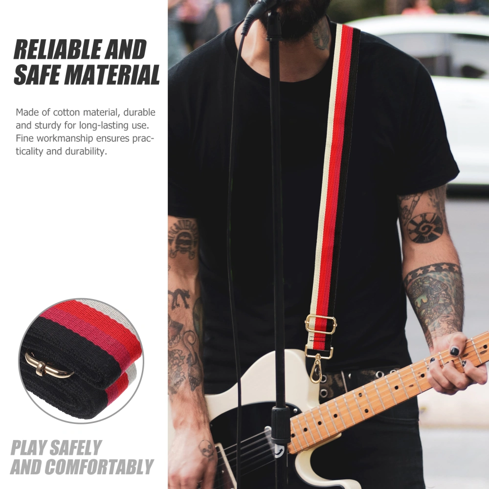 Guitar Shoulder Strap Ethnic Style Instrument Strap Performance Guitar Shoulder Strap Belt