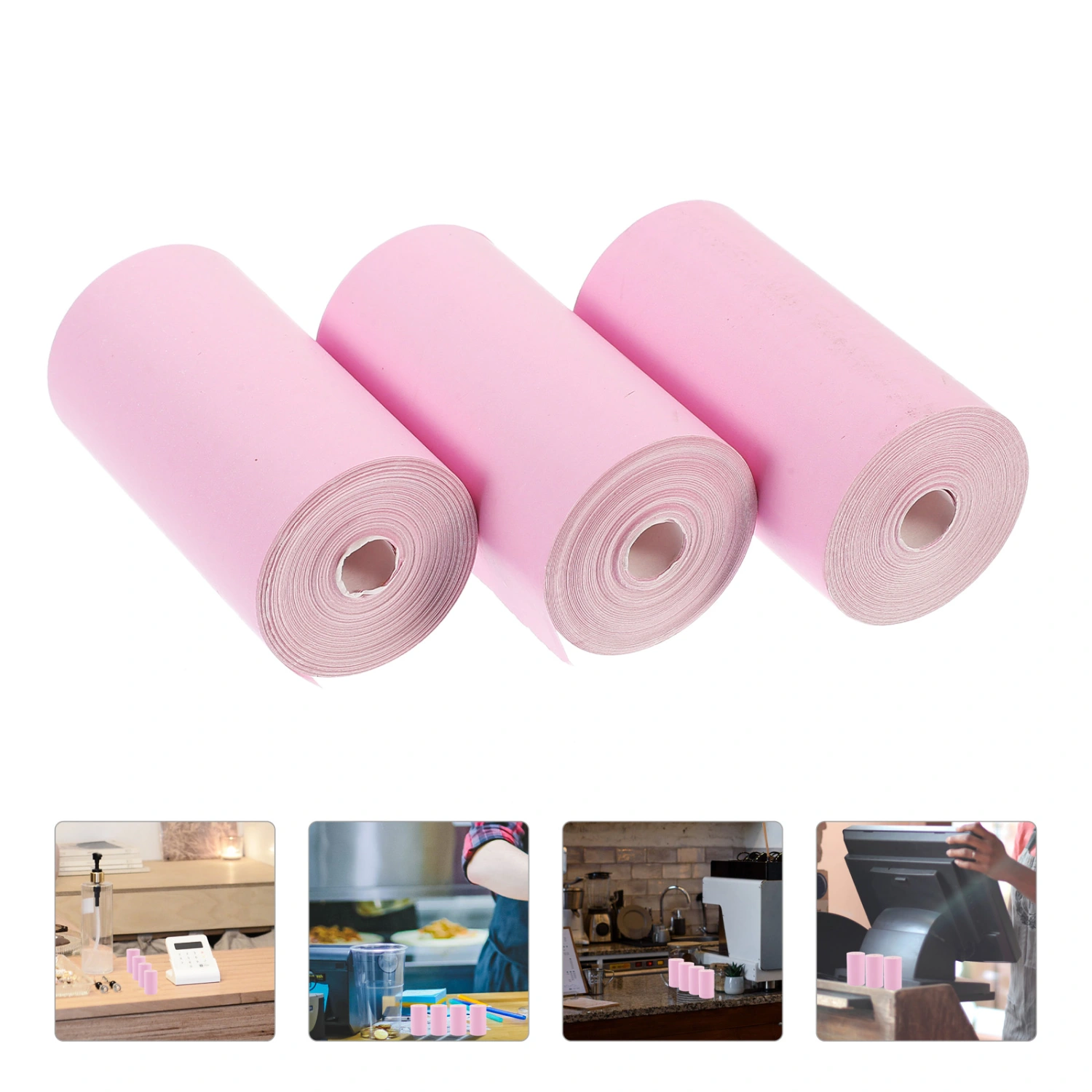 4 Rolls of Thermal Printer Paper Printable Paper Rolls Hospital Thermal Paper Rolls