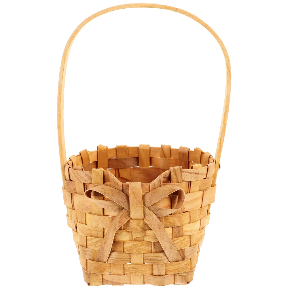 Versatile Hand Woven Basket Woven Vegetable Fruit Storage Basket Flower Woven Basket