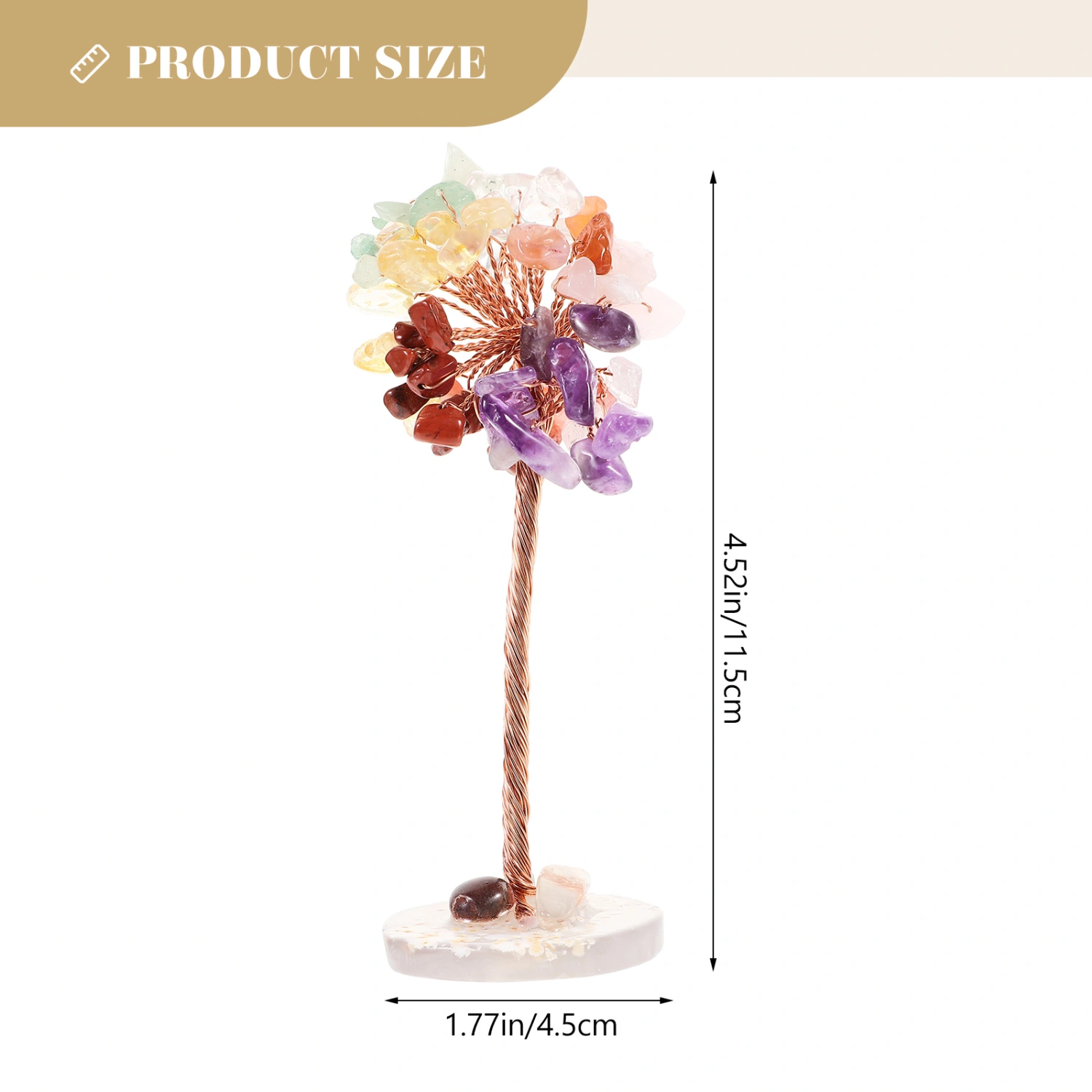 Crystal Tree Ornament Decorative Crystal Tree Decoration Office Crystal Craft