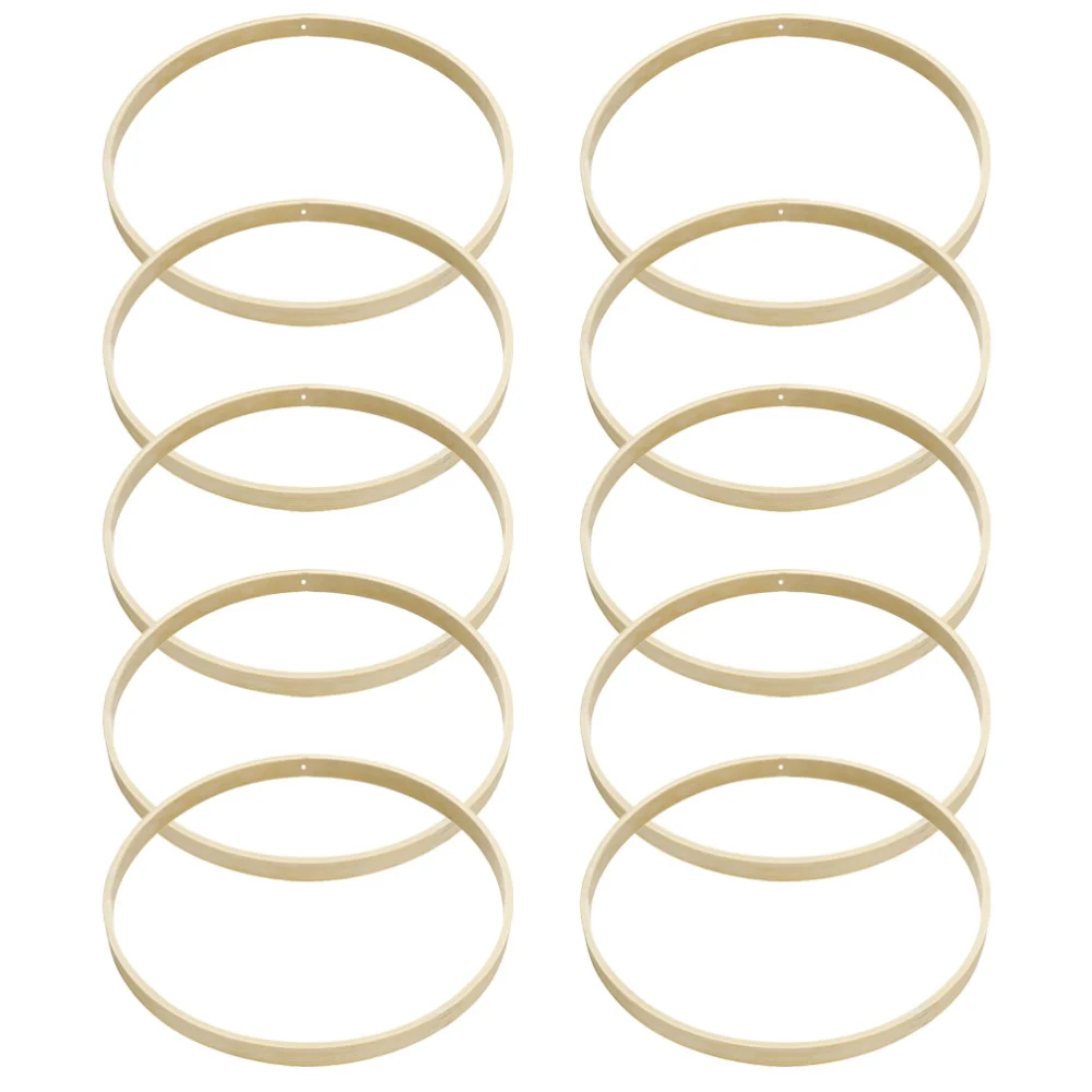 10Pcs DIY Bamboo Wreath Ring DIY Dream Catcher Bamboo Rings Dreamcatcher Crafts Frame