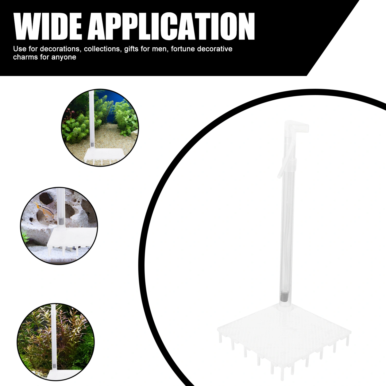 1 Set of Durable Fish Tank Bottom Filter Plate Fish Tank Bottom Filter Plates Grid with Splicing Tube