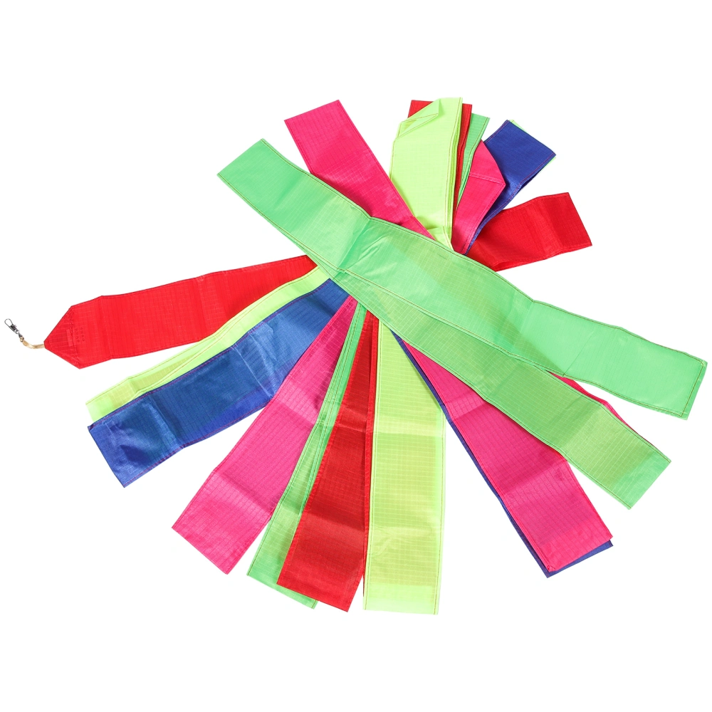 2Pcs Colorful Kite Long Tail Kite Accessory Streamer Kite End Ribbon DIY Kite Ribbon Decoration