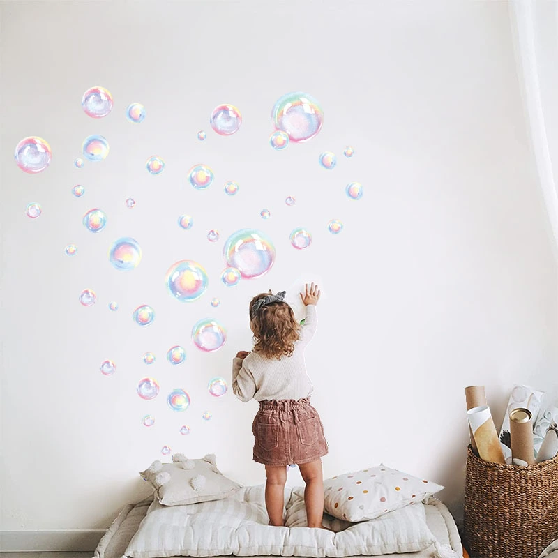 1 Set Bubbles Wall Sticker Wall Decal Removable Bubble Decals Wall Art for Bedroom