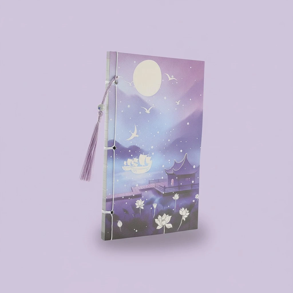 Landscape Pattern A5 Note Pad Line Note Pad A5 Note Book Journal Notebook