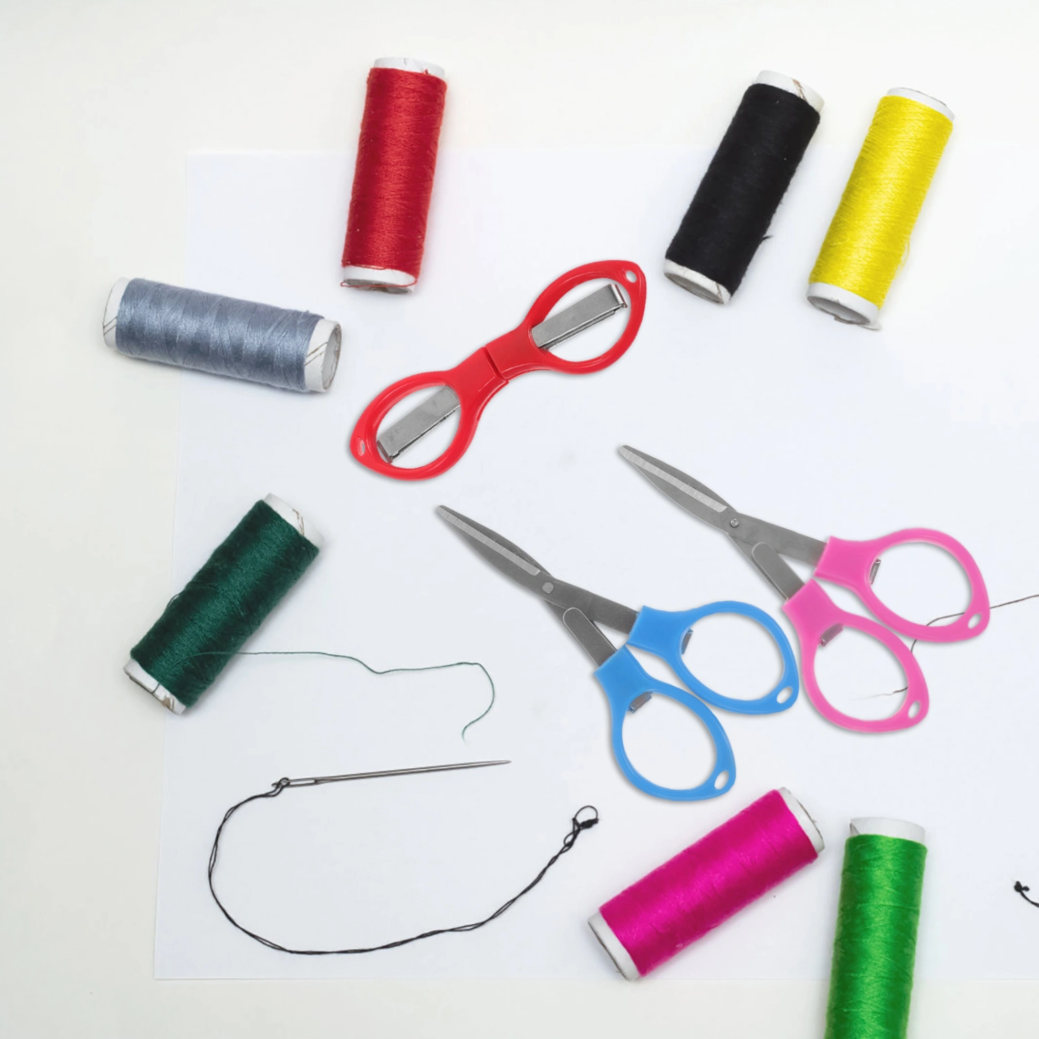 3pcs Mini Scissors Stainless Steel Scissors Cutting Scissors Diy Scissors Folding Scissors