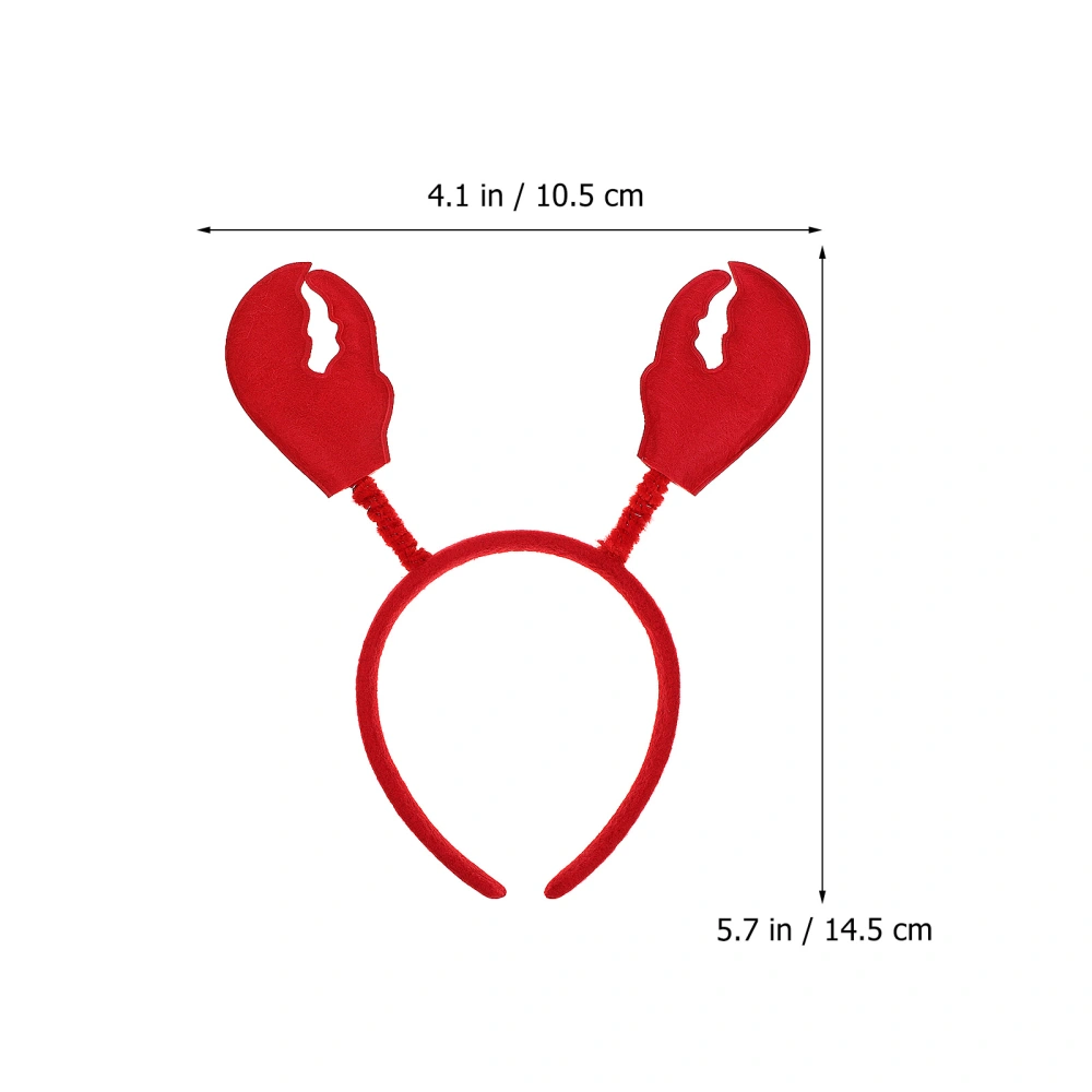 6pcs Crab Headbands Cosplay Party Lobster Headwear Lobster Costume Hair Accessories