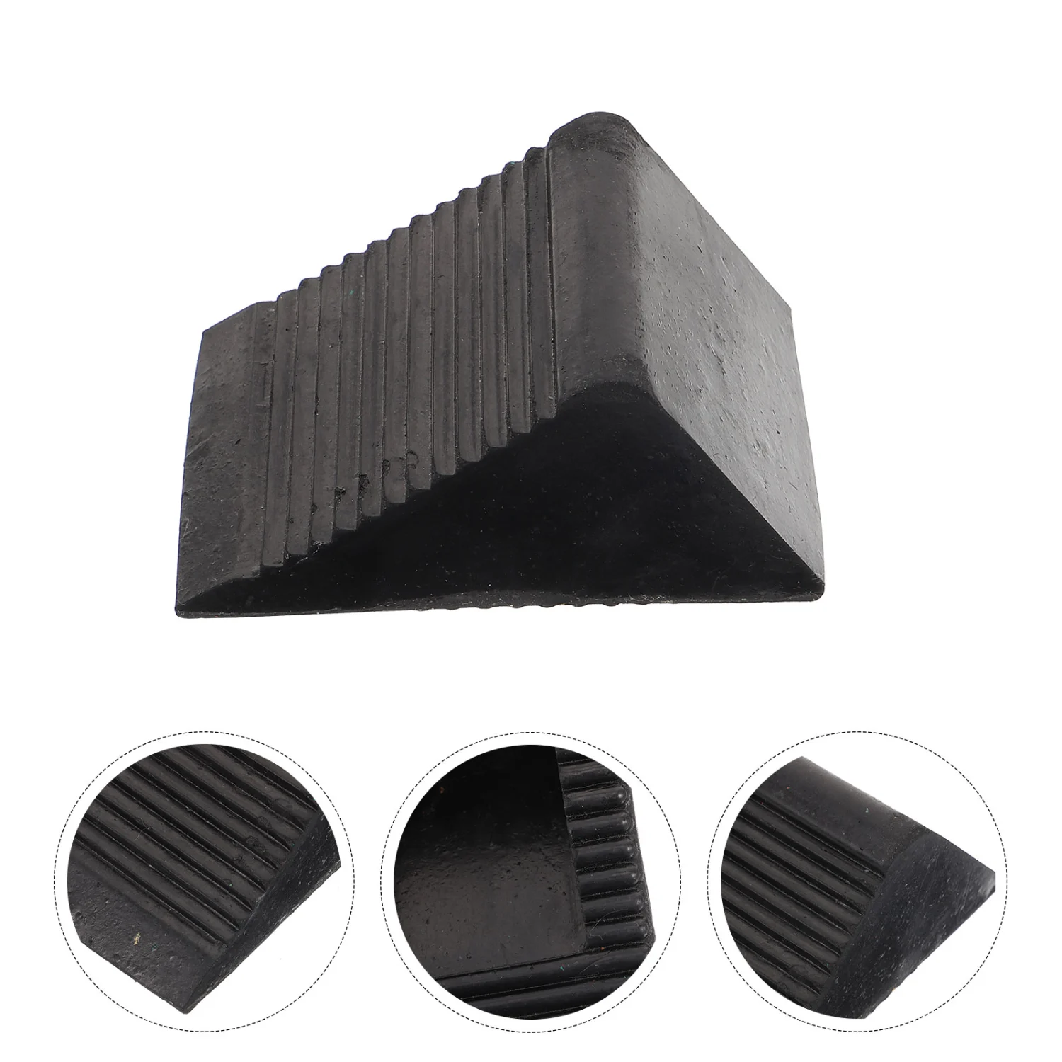 Rubber Car Ramp Trailer Portable Wheels Stopper Wheel Chock for Travel Trailers Wheel Chock