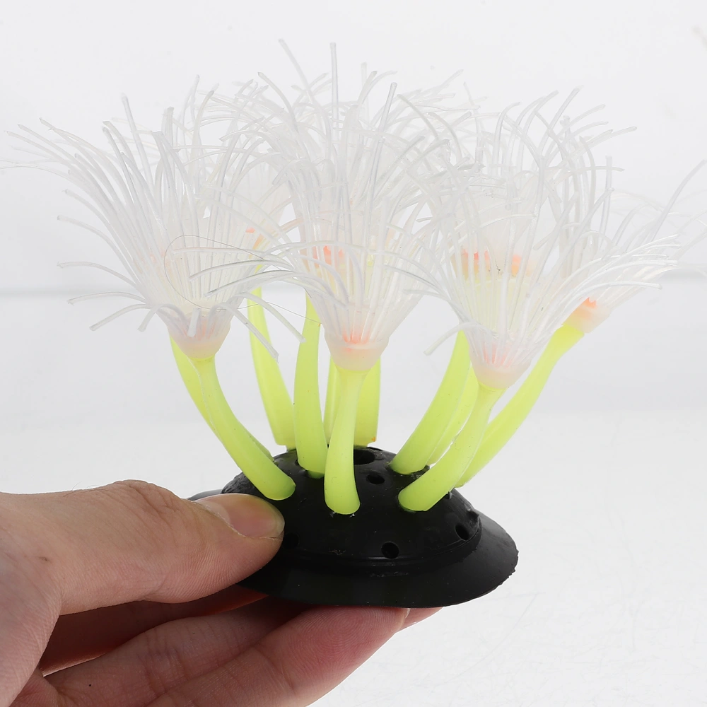 Aquarium Sea Coral Ornament Fish Tank Decoration Silicone Sea Coral Decoration Aquarium Decor