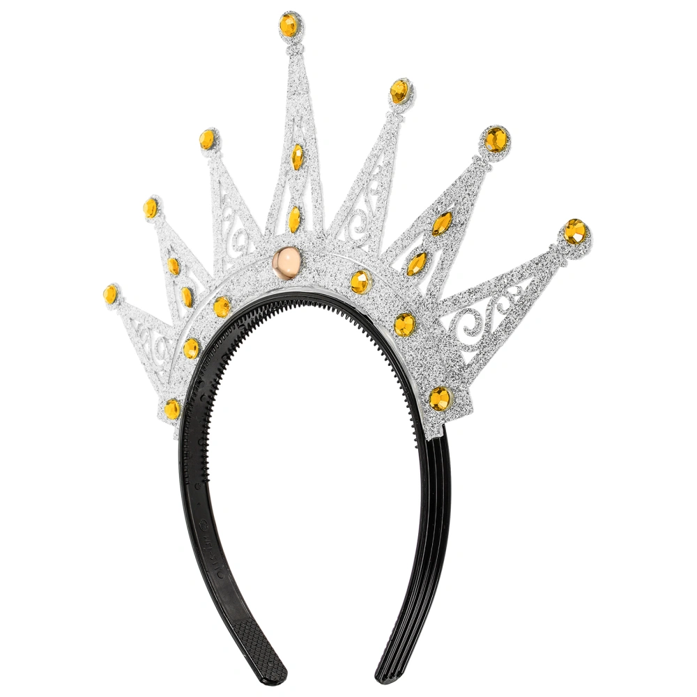 Princess Performance Crown Cosplay Crown Hair Hoop Crown Cosplay Accessory Party Supply