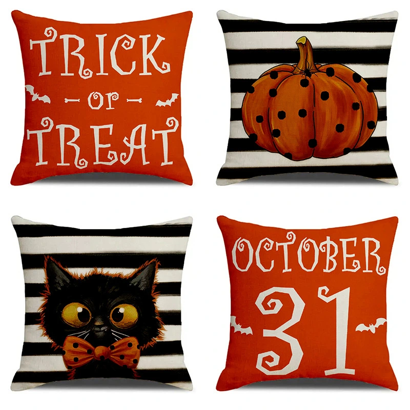 Halloween Printing Living Room Sofa Cushion Pillow Cover