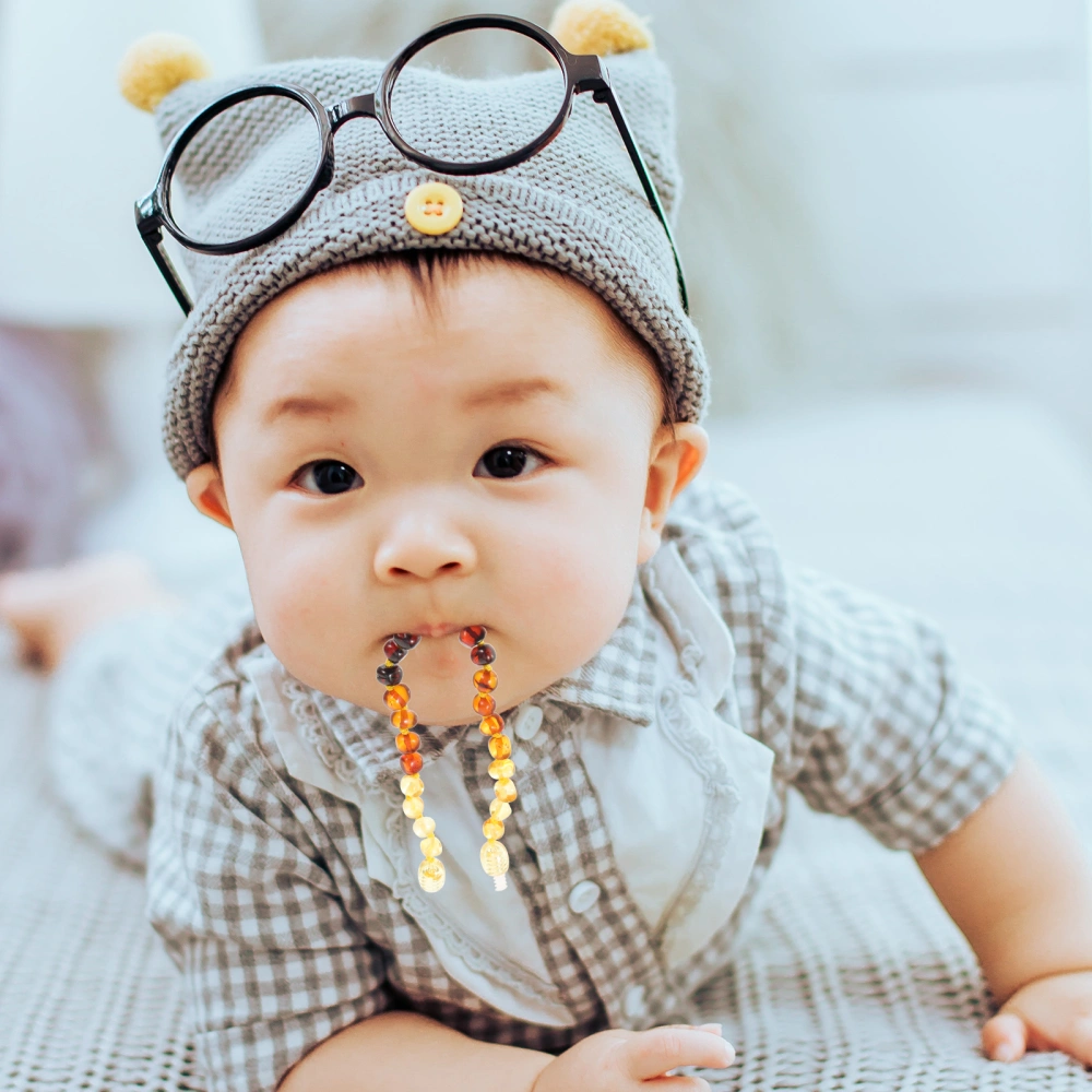 Natural Amber Bracelet Baby Amber Teething Bracelet Toddler Teething Bracelet