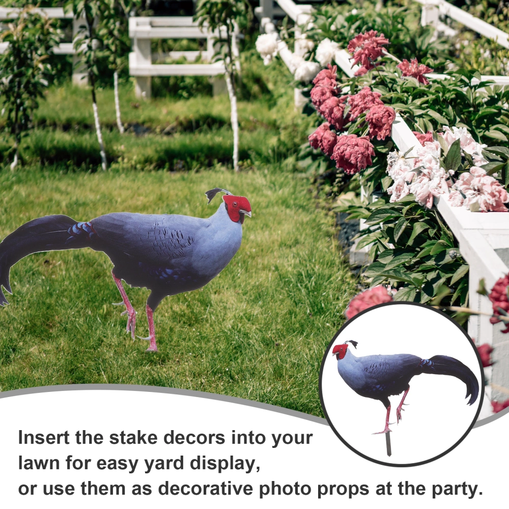 Garden Chicken Stake Decorative Chicken Stake Decor Acrylic Garden Chicken Insert