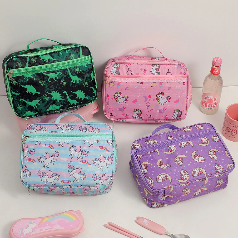 Decorative Insulated Cooler Lunch Bag Outdoor Lunch Bento Bag Camping Bento Box Bag