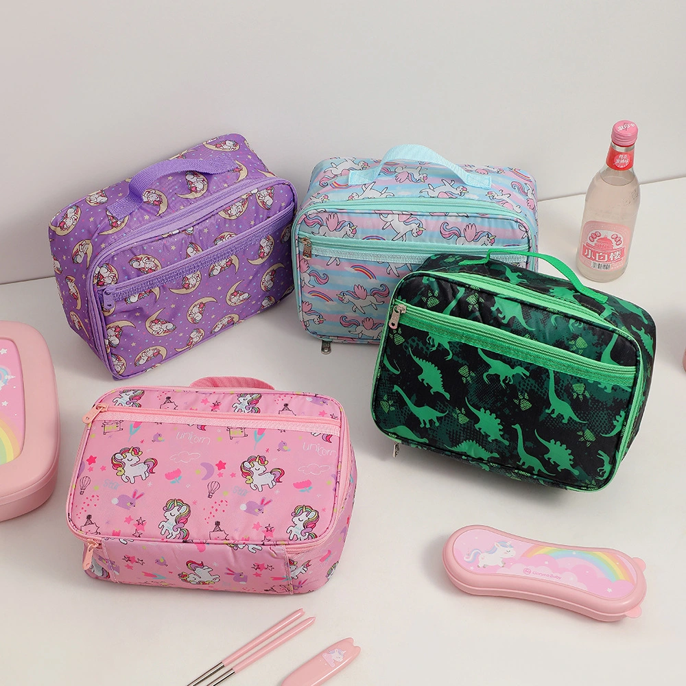 Decorative Insulated Cooler Lunch Bag Outdoor Lunch Bento Bag Camping Bento Box Bag