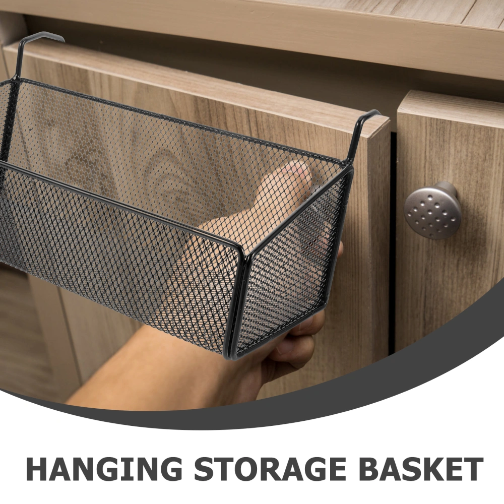 Portable Hanging Storage Basket Versatile Hanging Wire Iron Storage Basket for Home