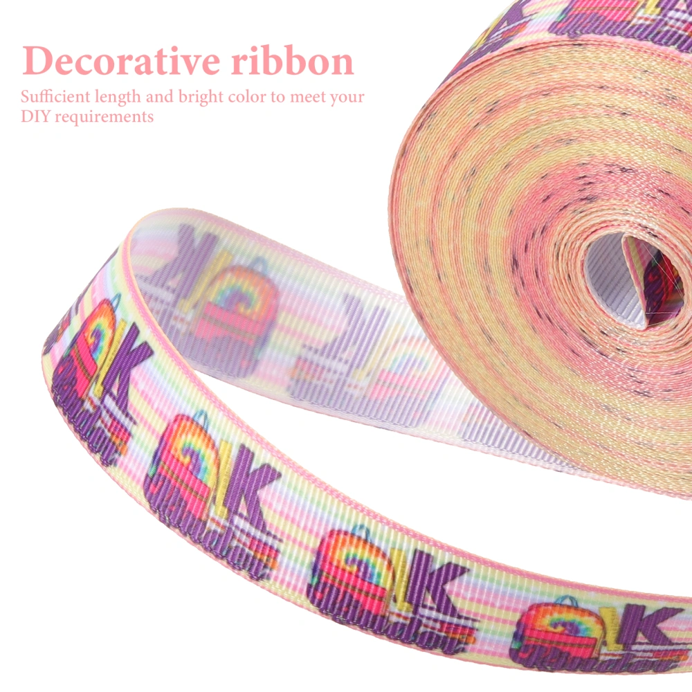 1 Roll of Bouquet Ribbon Decors New Semester Ribbons Craft Ribbons Gift Box Wrapping Ribbons for DIY