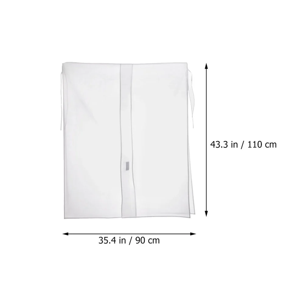 2pcs Garment Clothes Cover Protector Closet Storage Bag Waterproof Hanging Clothing Garment Rack Cover