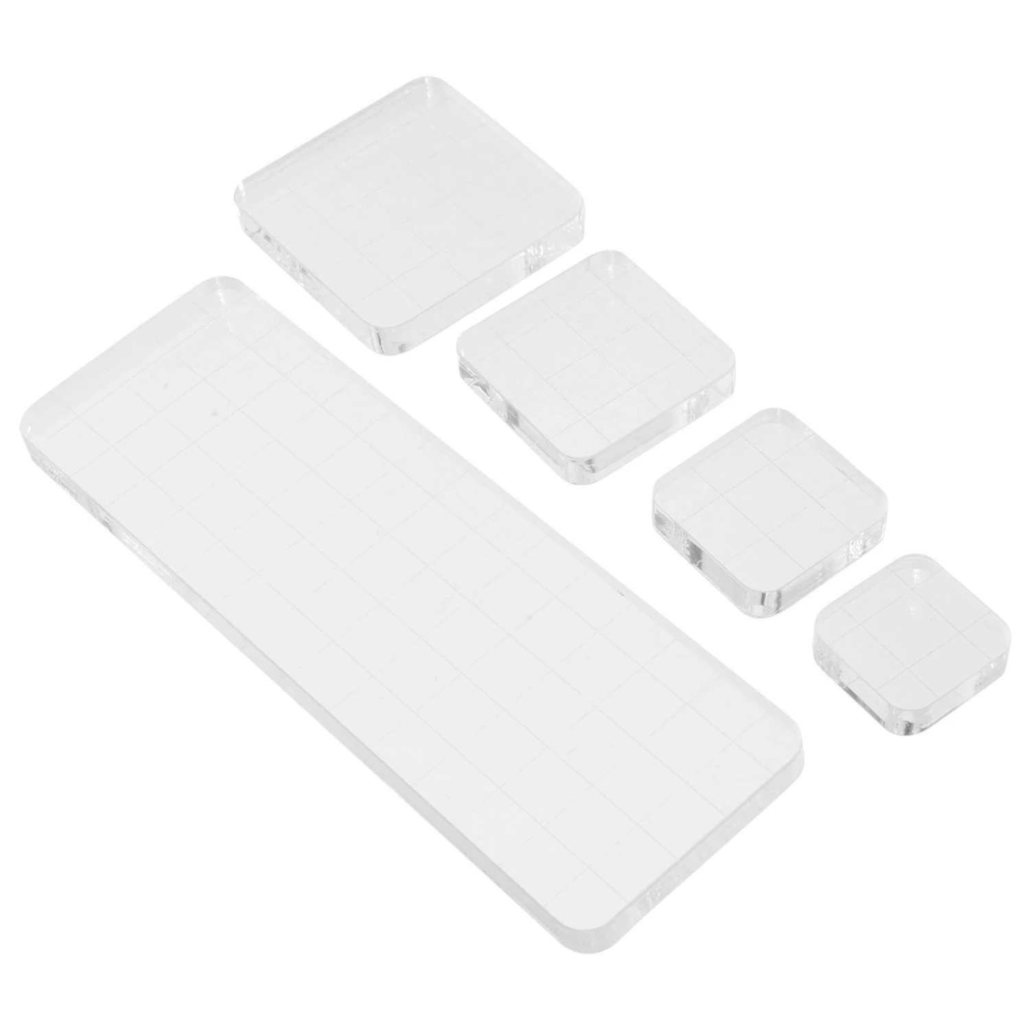 5Pcs Stamping Blocks Stamp Making Boards Decorative DIY Stamping Tools for Scrapbooking