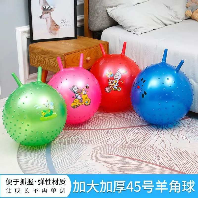 1 Set Interesting Jumping Ball Household Plaything Interactive Toy Outdoor Inflatable Balls