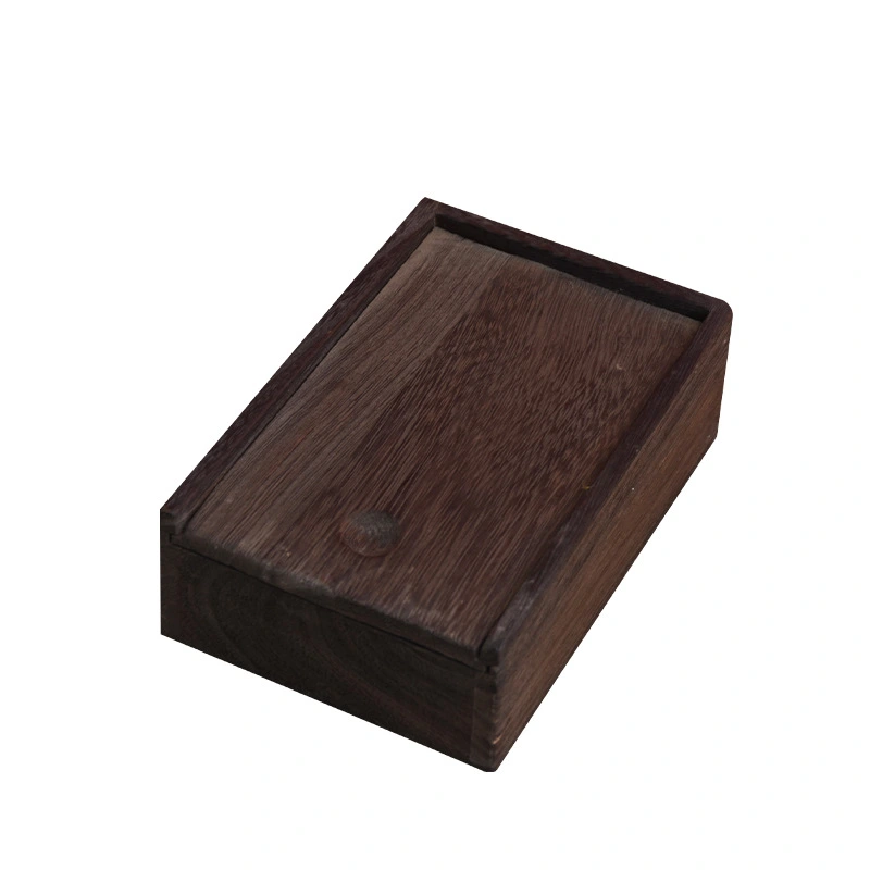 Wood Box Wood Packing Box Wood Storage Case Sliding Lid Wood Storage Box for Jewelry