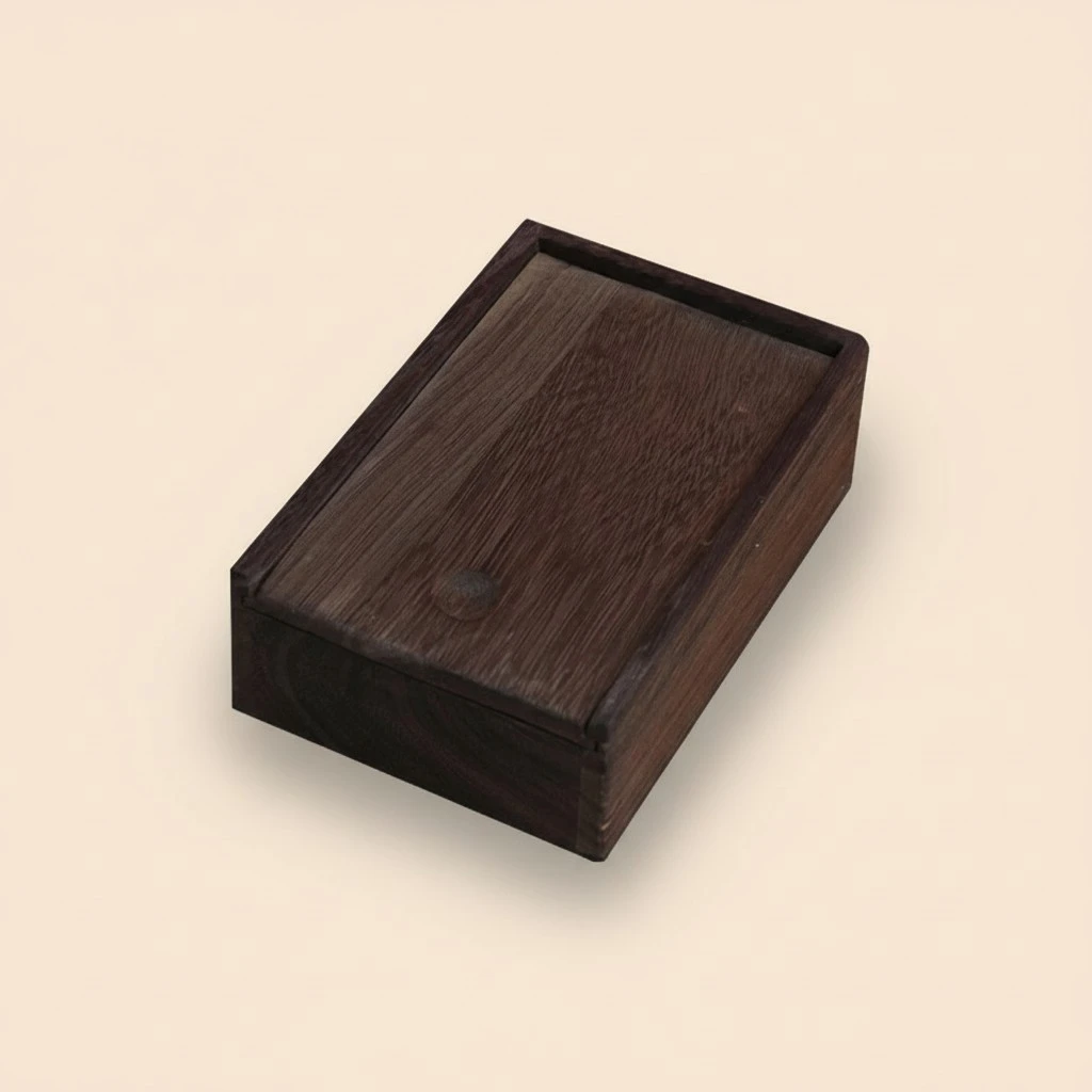 Wood Box Wood Packing Box Wood Storage Case Sliding Lid Wood Storage Box for Jewelry