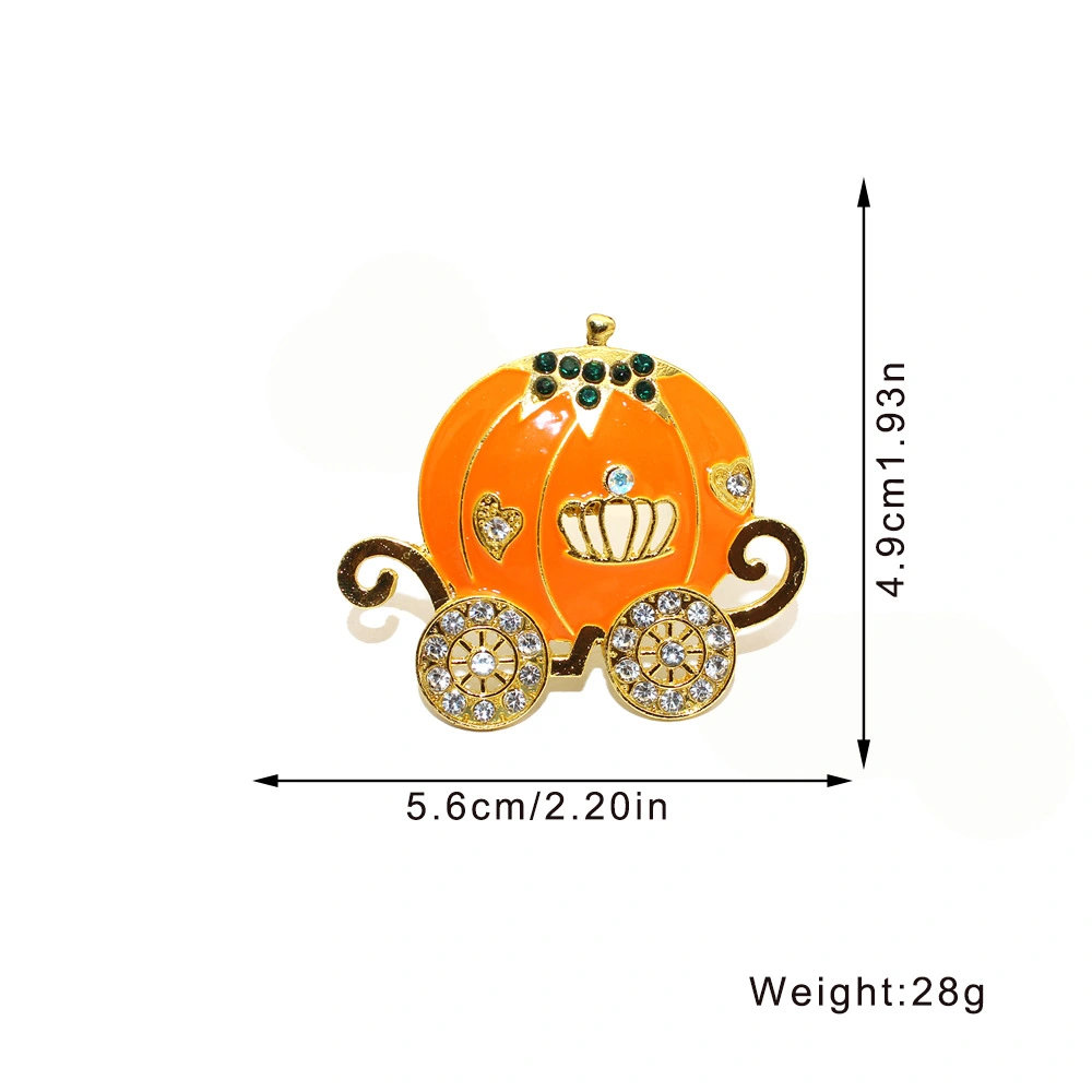 4pcs Halloween Pumpkin Cart Napkin Ring Cute Napkin Ring Holders Metal Napkin Ring for Thanksgiving Party