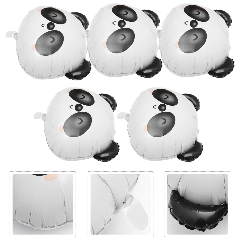 5pcs Cartoon Animal Panda Aluminum Film Balloons Party Decorative Balloons Party Supplies