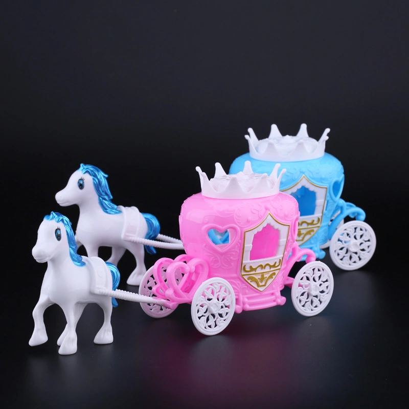 2Pcs Pumpkin Carriage Toy Pretend Play Toy Pumpkin Carriage Figurines Toys Unique Children Gifts