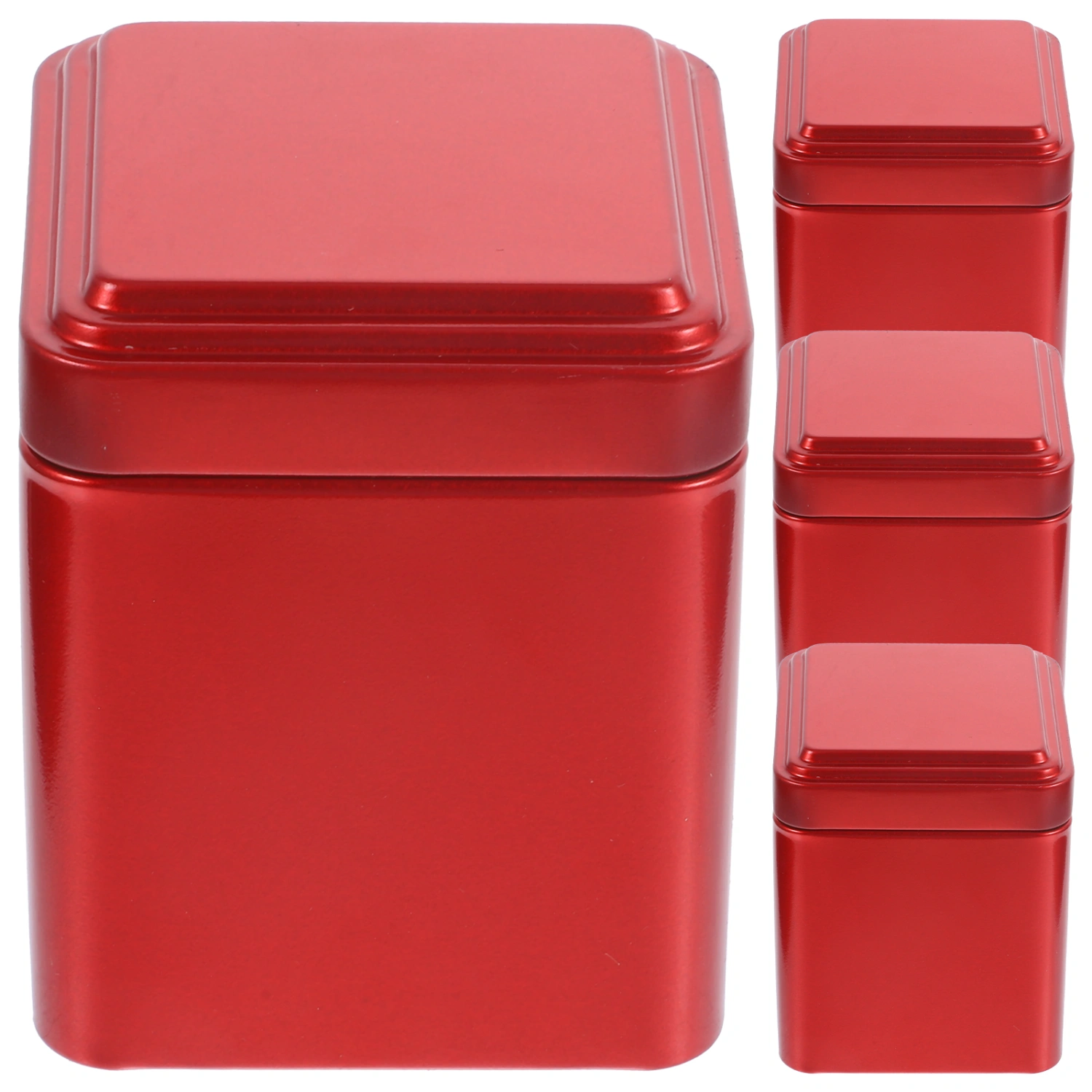 4pcs Unique Tea Canister Candy Jar Mini Tea Leaves Storage Jar for Home Office