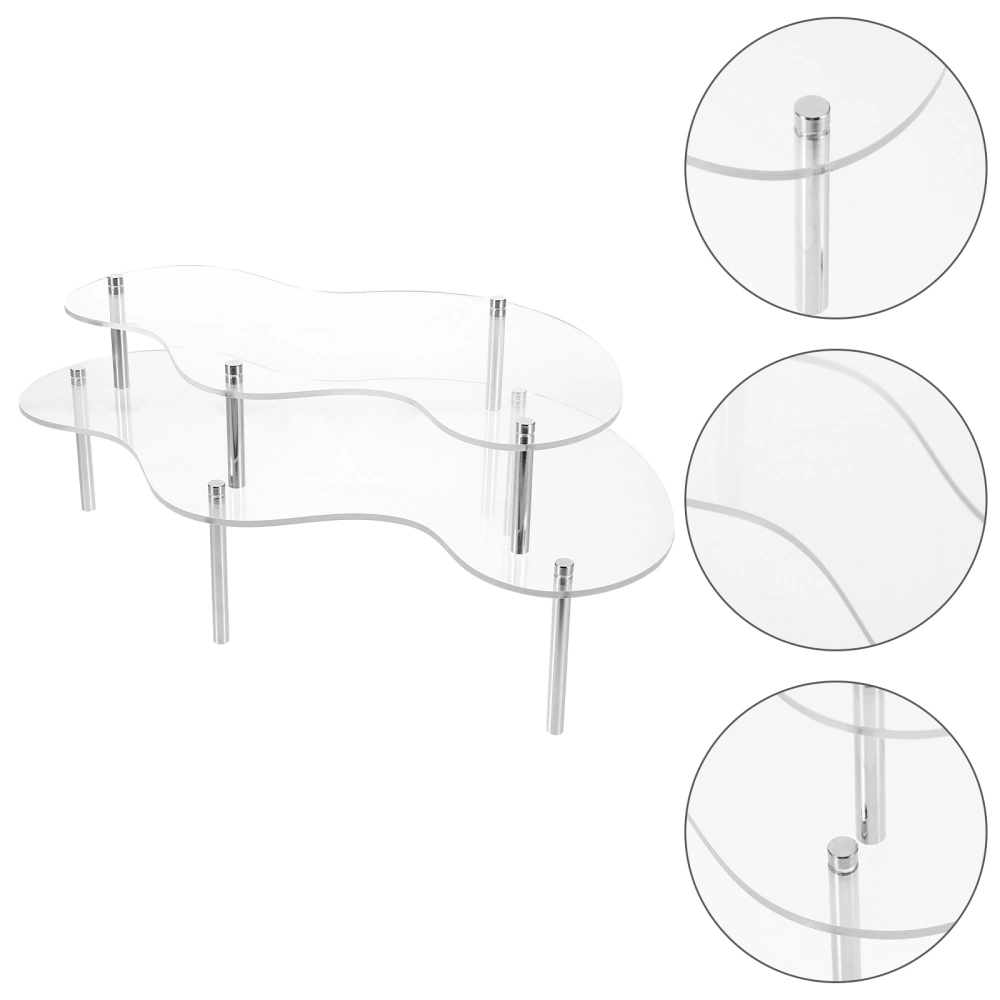 1 Set Clear Acrylic Cake Stand Cake Holder Cupcake Dessert Table Display Stand