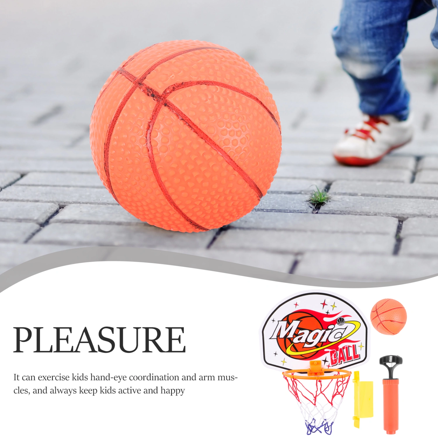 1 Set Indoor Mini Basketball Plaything Basketball Board Frame Toys Kids Indoor Basketball Toys