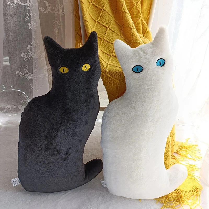 Cartoon Black Cat Pillow Plush Toy