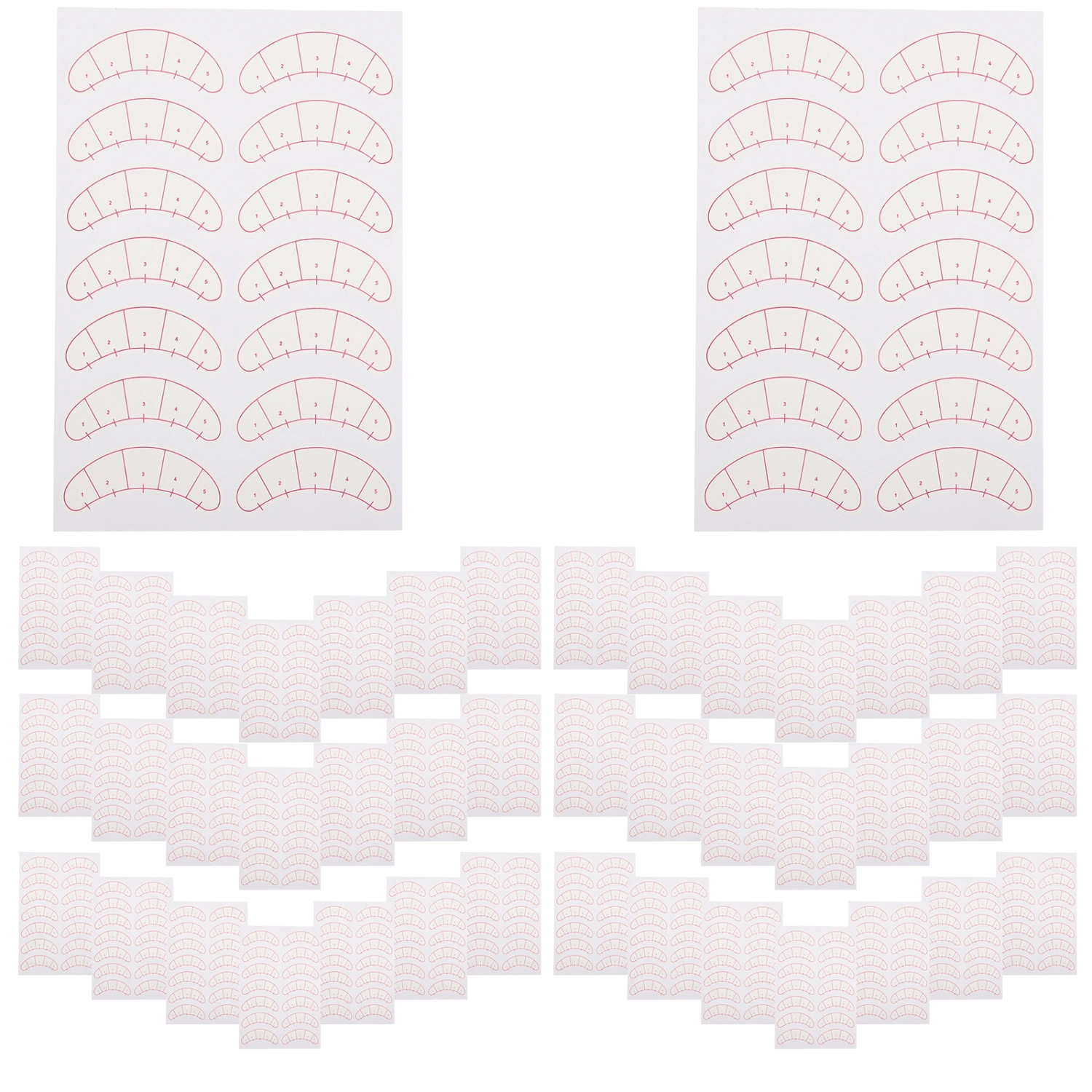 3 Bags of Disposable Makeup Eye Pad Sticker Eye Shadow Stickers Eyelash Extension Tapes