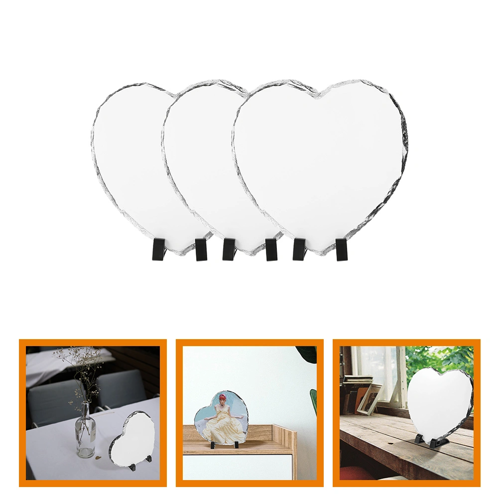 3pcs Blank Sublimation Picture Slate Blank Photo Sublimation Display Frames