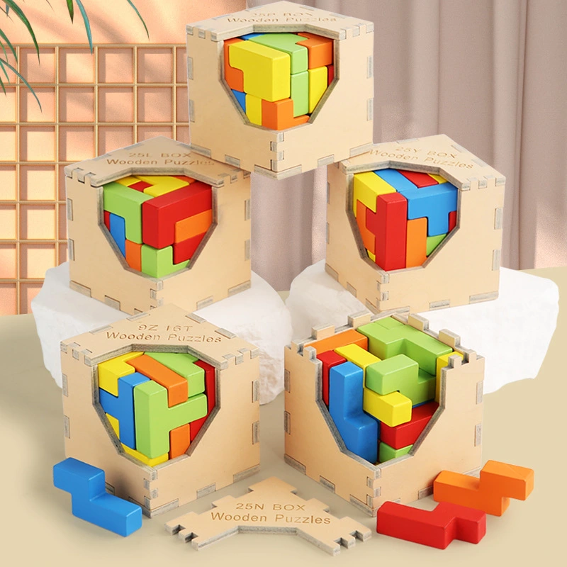 Children's Intelligence Cube Building Blocks Puzzle Decompression Toy