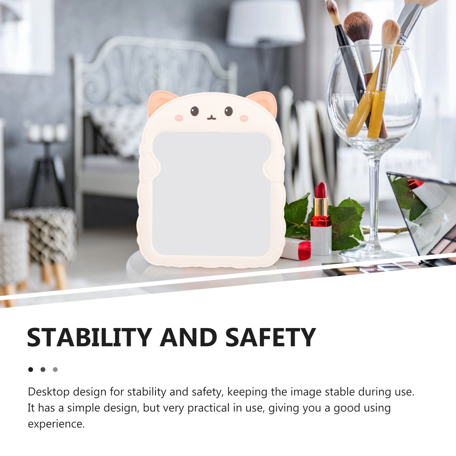 Folding Makeup Mirror Standing Mirror Vanity Makeup Mirror Travel Makeup Mirror