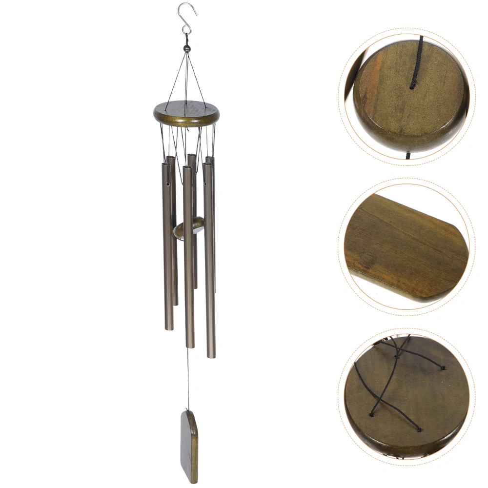 Wind Chime Outdoor Decor Wind Chime Gift Aluminum 6 Tubes Patio Wind Chime