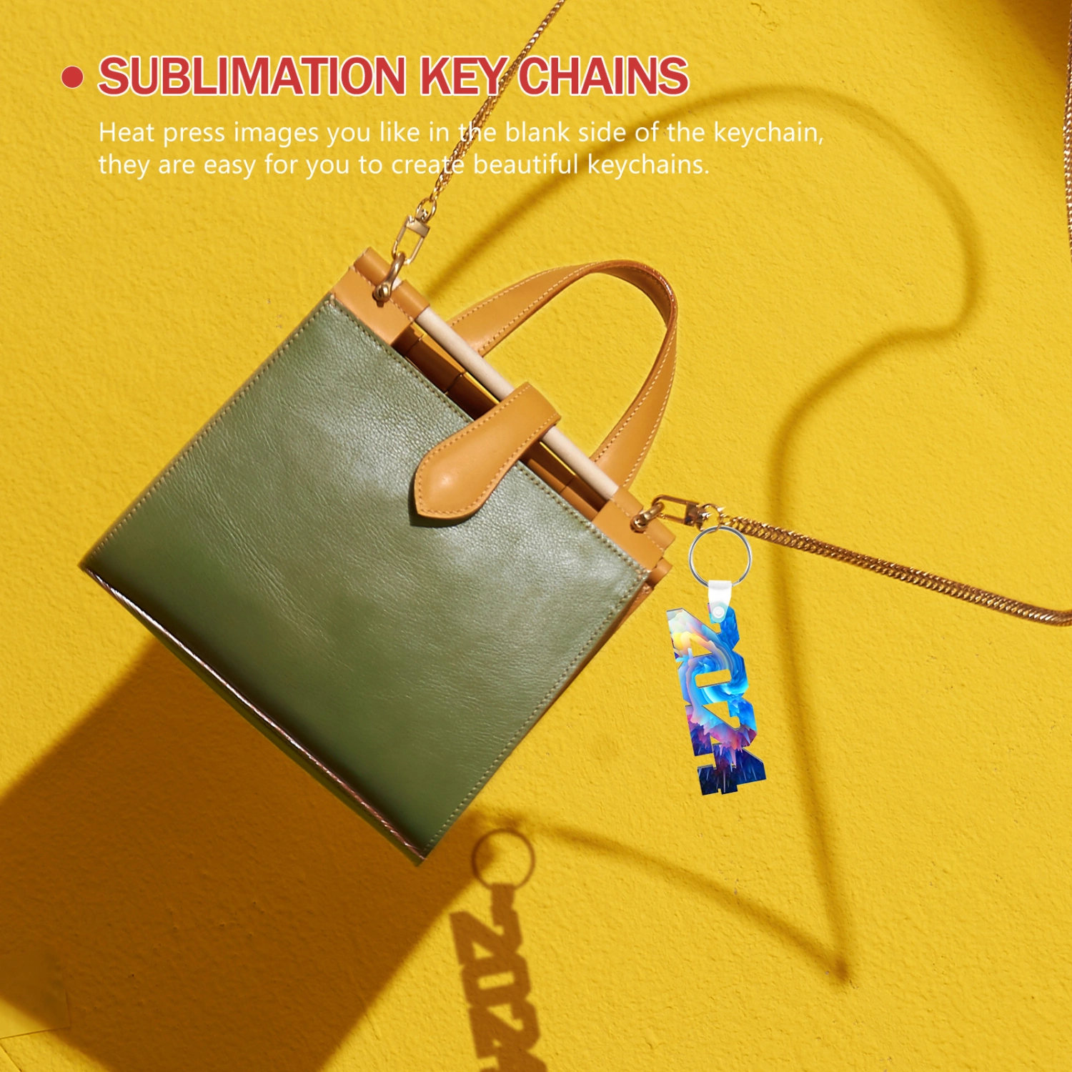 12Pcs Sublimation Blank Key Chains Multi-function Sublimation Blanks Key Decors