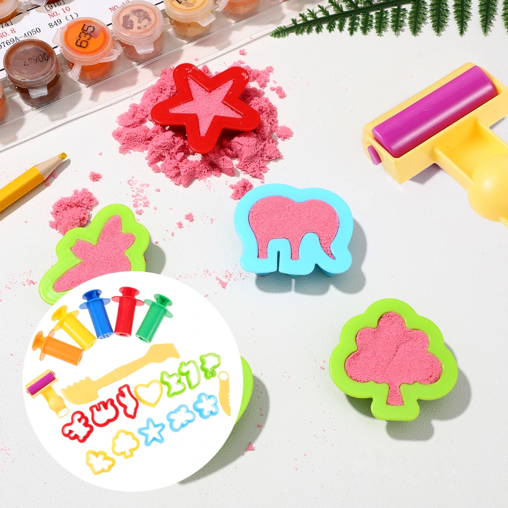 1 set of Kids Clay Tools Children DIY Clay Molds Toys DIY Dough Tools Stamps Cutter Dough Play Tools